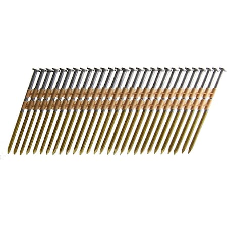 B&C Eagle Collated Framing Nail, 8.5 in L, Hot Dipped Galvanized, Round Head, 22 Degrees, 500 PK A312X131HD/22